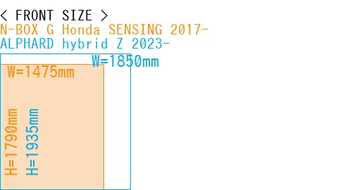 #N-BOX G Honda SENSING 2017- + ALPHARD hybrid Z 2023-